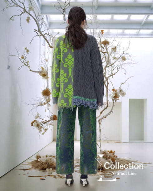 Patchwork Toggle Sweater